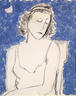 Blue - Study of Woman with Moon